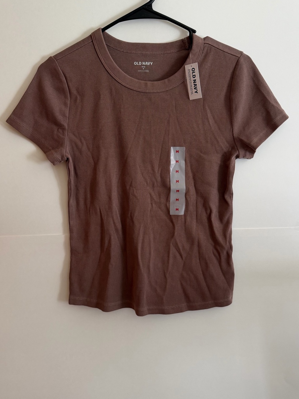 Old Navy Women's Short Sleeve Crop Tee in Mauve Brown